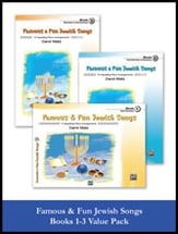 Famous and Fun Jewish Songs, Books 1-3 piano sheet music cover